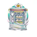 jukebox tattoo design idea