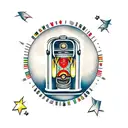jukebox tattoo design idea