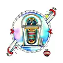 jukebox tattoo design idea