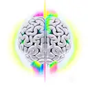 half normal brain half electrical brain tattoo design idea