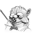 Bart writing on the chalkboard tattoo design idea