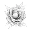 flower meteor tattoo design idea