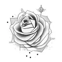 flower meteor tattoo design idea
