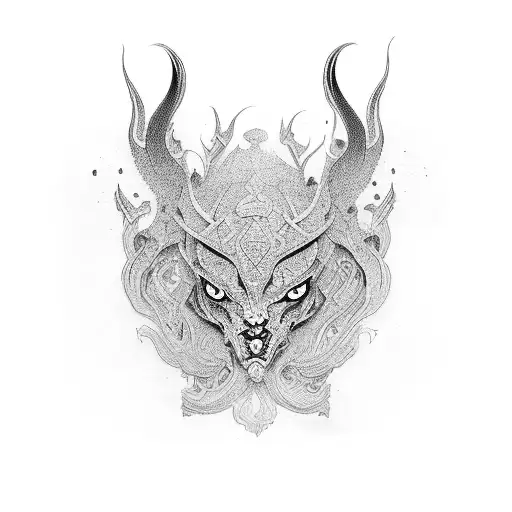 oriental  tattoo design idea