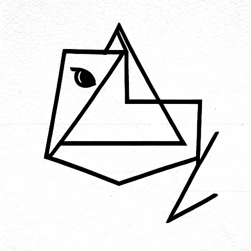 triangle of mind, body, soul tattoo design idea