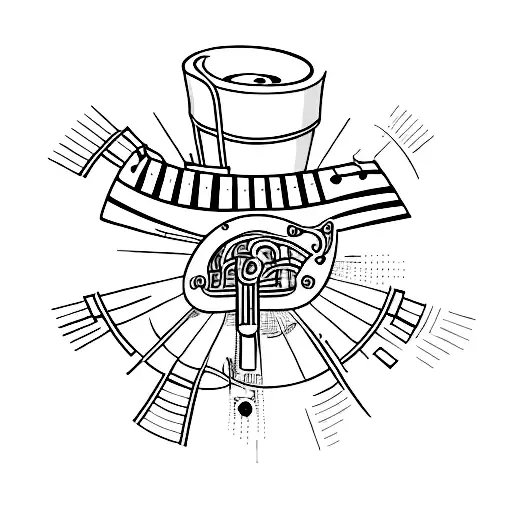 A minimalist tattoo of a music equalizer with the text 'My Hood' incorporated, showcasing your passion for music and your love for your neighborhood. tattoo design idea