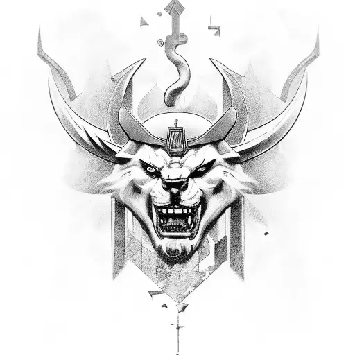 zeus with a gaming twist tattoo design idea