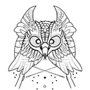 peregrine falcon tattoo design idea