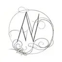 combine letters "M, E" tattoo design idea