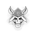 lone warrior tattoo design idea