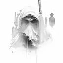 lone warrior tattoo design idea