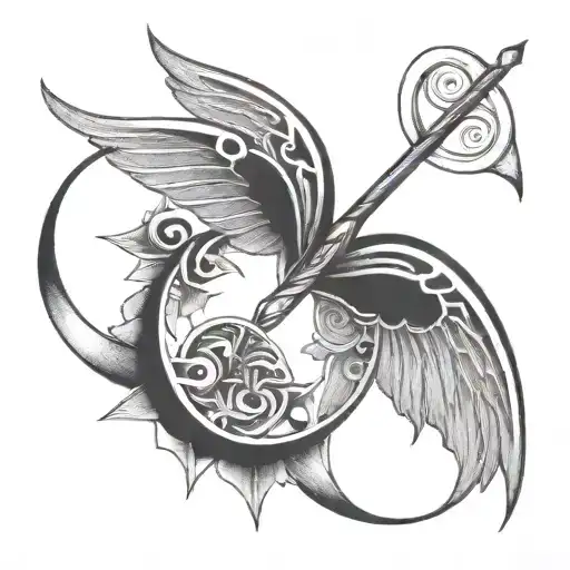 adoption symbol tattoo design idea