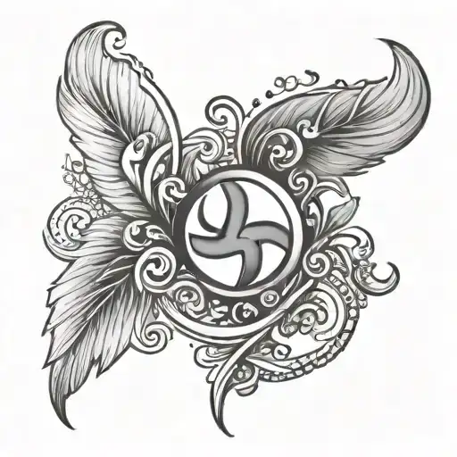 adoption symbol tattoo design idea