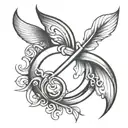 adoption symbol tattoo design idea