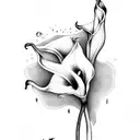 calla lily tattoo design idea