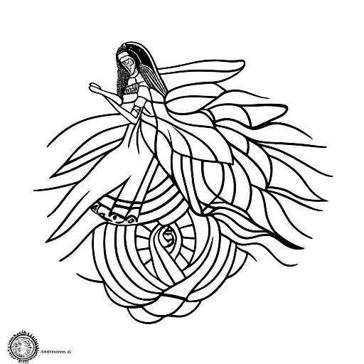 maria mexico tattoo design idea