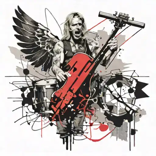 taylor hawkins hawk tattoo tattoo design idea