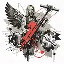 taylor hawkins hawk tattoo tattoo design idea