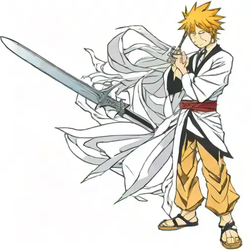 Bleach anime tattoo design idea