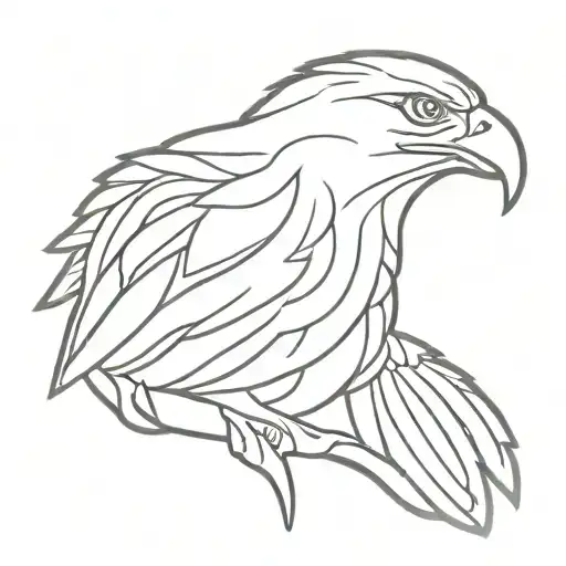 Albanian eagle tattoo design idea