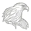 Albanian eagle tattoo design idea