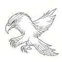 Albanian eagle tattoo design idea