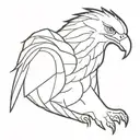 Albanian eagle tattoo design idea