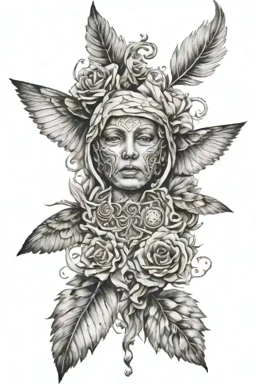 romans 12 19 tattoo design idea