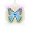 butterfly  lock key tattoo design idea