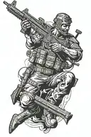 commando tattoo design idea