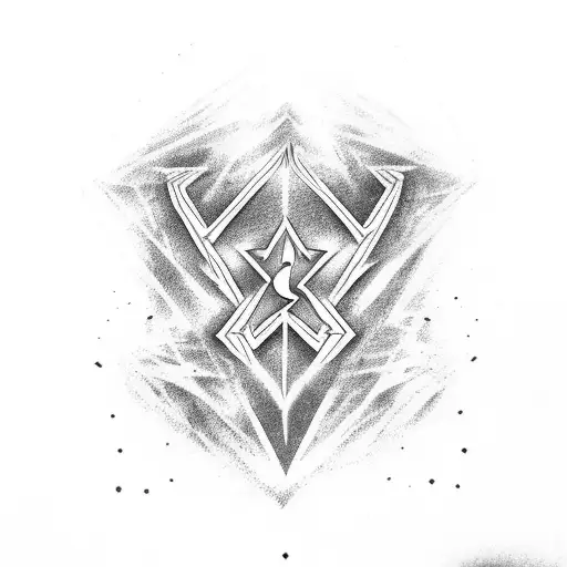 Harry Potter lightning bolt and Superman symbol tattoo design idea