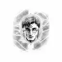 Harry Potter scar Superman tattoo design idea