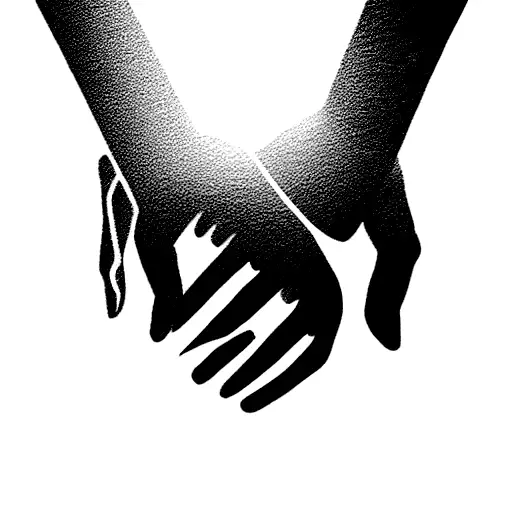 man with 4 arms 2 joining hands in respect and 2 others holding the earth tattoo design idea