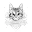 Tortoiseshell Cat tattoo design idea