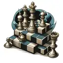 chess board tattoo design idea