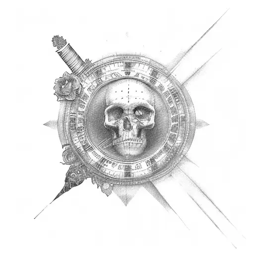 birthday of mother Roman numerals man tattoo design idea