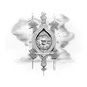 Roman numerals rib tattoo design idea