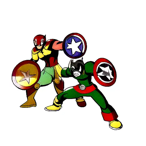 marvel heroes tattoo design idea