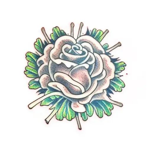 broccoli tattoo design idea