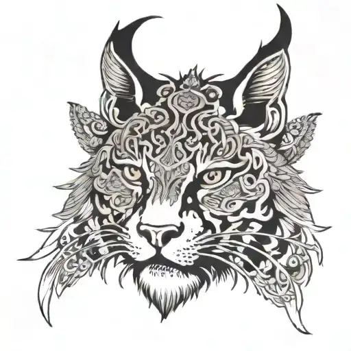 Norwegian Lynx tattoo design idea