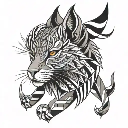 Norwegian Lynx tattoo design idea