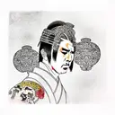 nic cage miyamoto musashi tattoo design idea