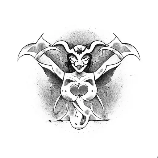 succubus mark tramp stamp tattoo design idea