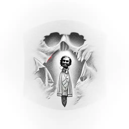 all depictions of Edgar Allan Poe tattoo design idea