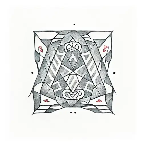 triangle penrose tattoo design idea