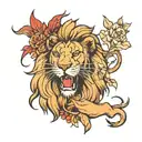 Christian with some lion head tattoo design idea