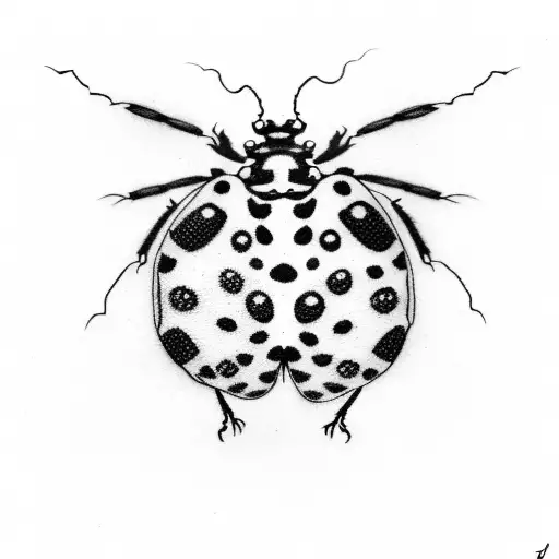 ladybug tattoo design idea