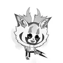 mace aggretsuko tattoo design idea