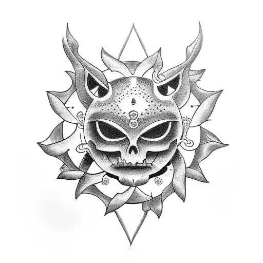 Create a tattoo that symbolizes overcoming past trauma and embracing the warmth and positivity of the sun tattoo design idea
