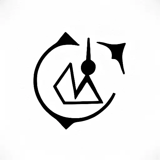 sign of the sodiac Capricorn, Virgo, Scorpio, Libra in black and white tattoo design idea